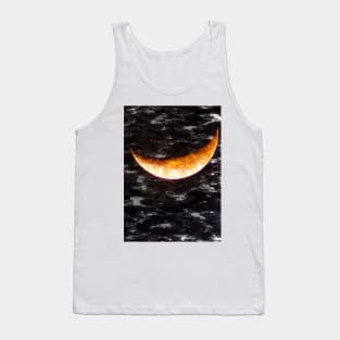 Close Up Detailed Partial Super Moon. For Moon Lovers Tank Top